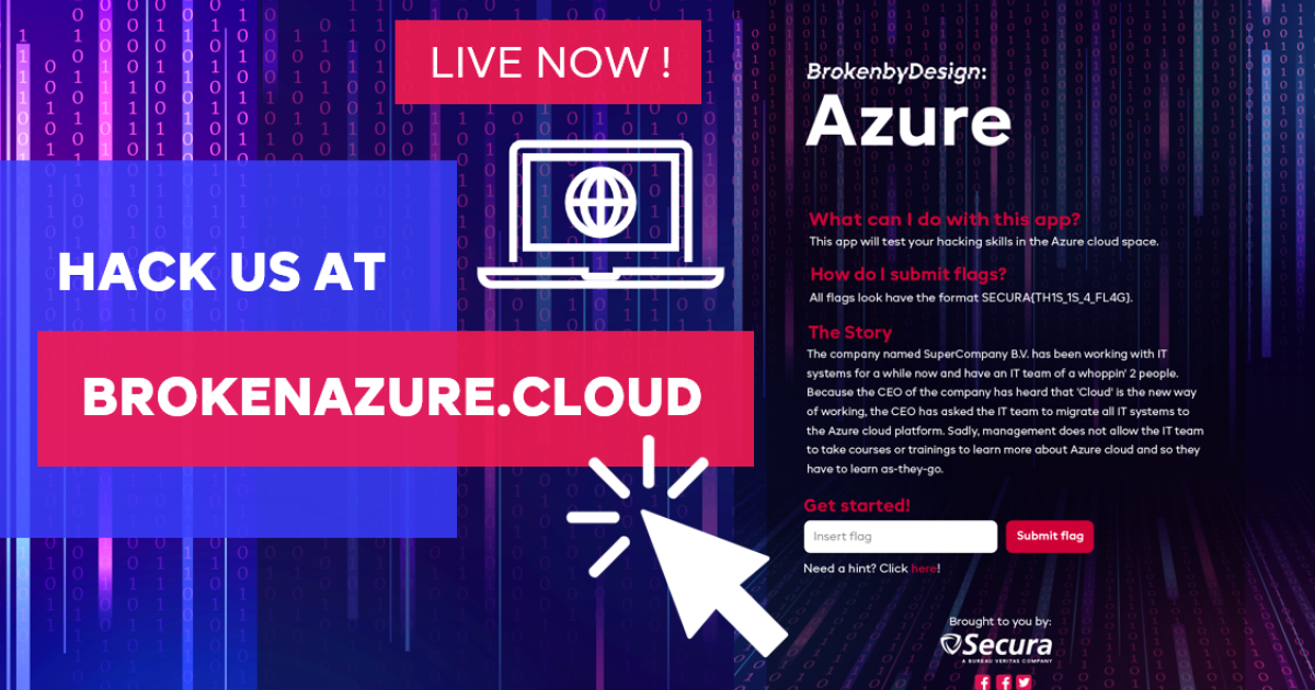 Secura Develops 'BrokenAzure.Cloud', a CTF Tool to Test Azure Cloud ...